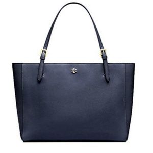 Tory Burch Emerson Large Buckle Tote Bag, Navy